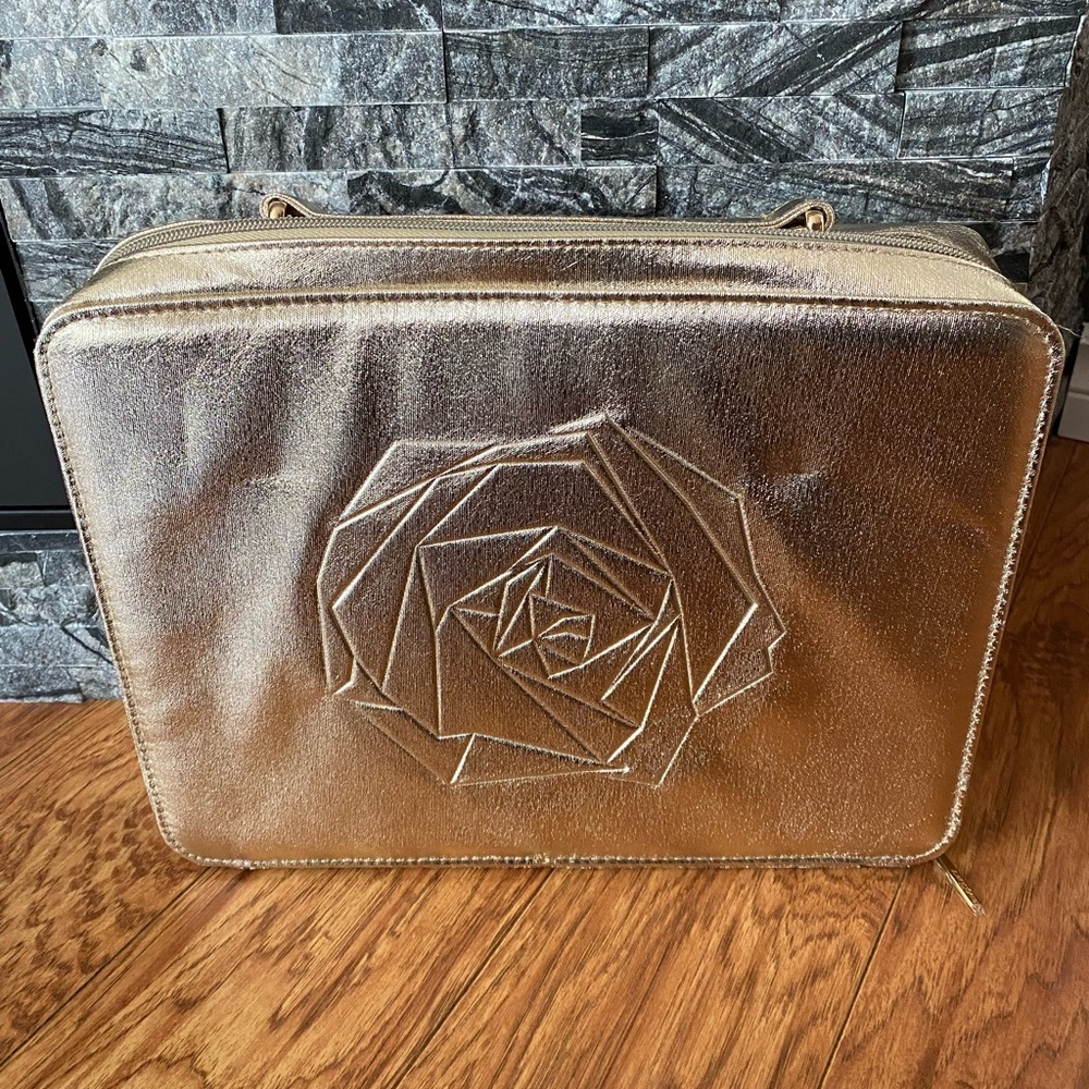 NEW LANCOME Golden Vanity Cosmetic Case